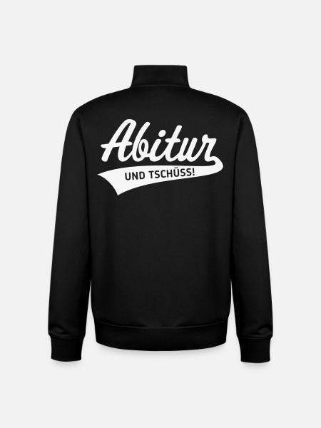 Abitur – and bye! (Graduation / White) - Unisex Organic Zip Sweatshirt by Stanley/Stella - black