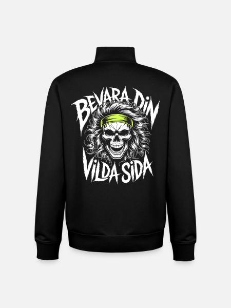 Neon-Schädel-Bandana-Design - Unisex Organic Zip Sweatshirt von Stanley/Stella - Schwarz