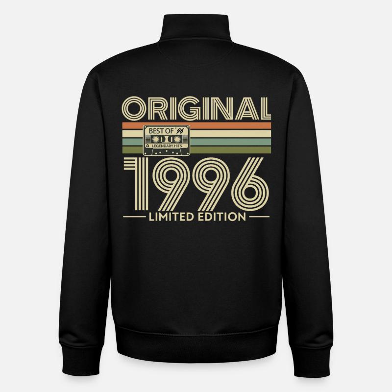 Original 1996 Édition Limitée - Sweat zippé unisexe en coton bio Stanley/Stella - noir