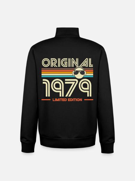 Original 1979 Edition Retro Tee - Unisex Organic Zip Sweatshirt by Stanley/Stella - black