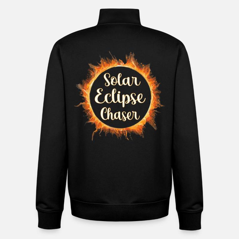Solar eclipse chaser - Unisex Organic Zip Sweatshirt von Stanley/Stella - Schwarz