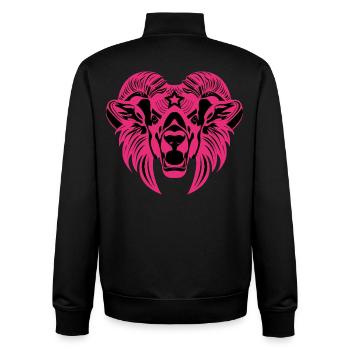 Animal Head – Mythical Animal, Animal, Lion, Goat, Ram, Buck - Unisex Organic Zip Sweatshirt by Stanley/Stella - black - Back - AI Model Male 185 light (185cm)