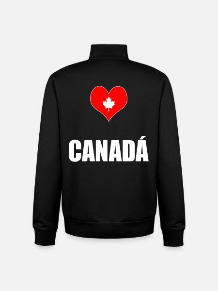 Canada - Sweat zippé unisexe en coton bio Stanley/Stella - noir