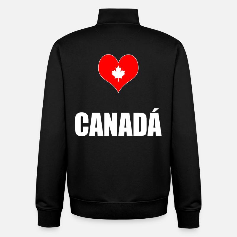 Kanada - Unisex Organic Zip Sweatshirt von Stanley/Stella - Schwarz