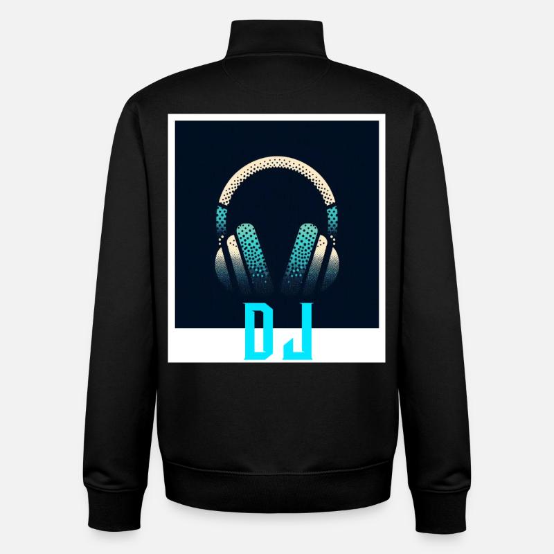 DJ - Unisex Organic Zip Sweatshirt von Stanley/Stella - Schwarz