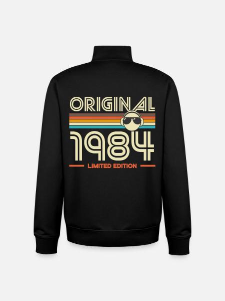 Original 1984 Retro Edition - Unisex Organic Zip Sweatshirt by Stanley/Stella - black
