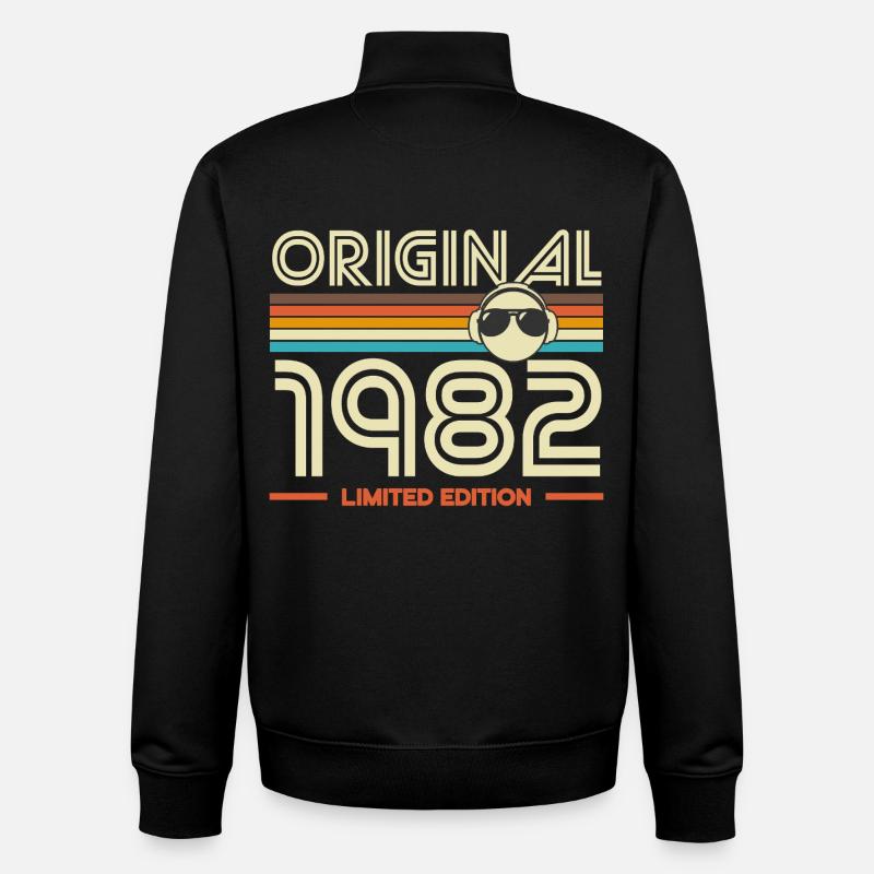 Original 1982 Limited Edition - Unisex Organic Zip Sweatshirt by Stanley/Stella - black