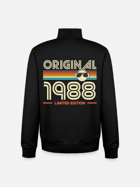 Original 1988 Retro Edition - Unisex Organic Zip Sweatshirt by Stanley/Stella - black