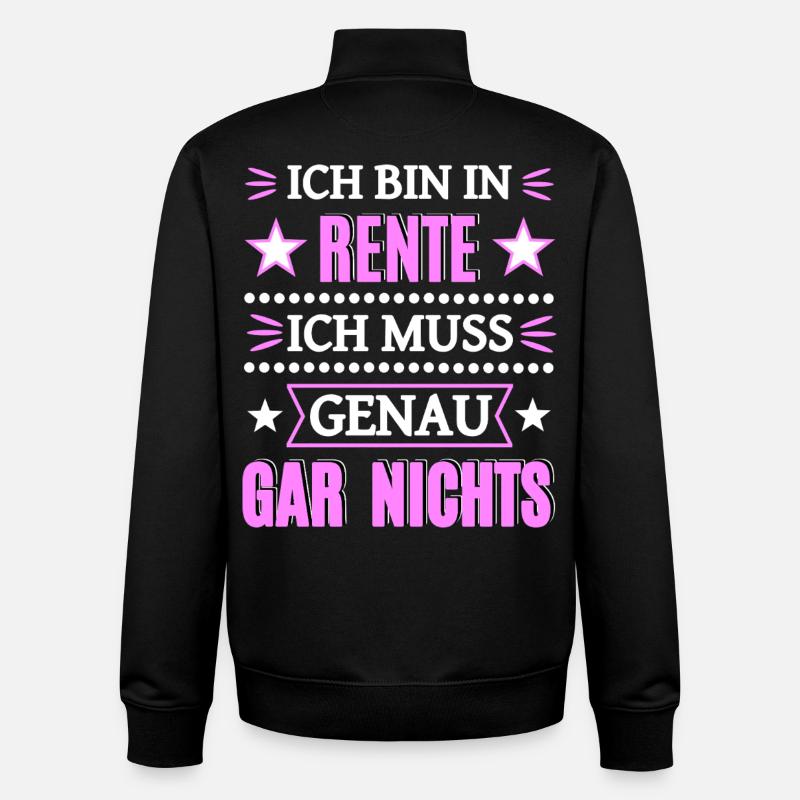 Endlich in Rente - Unisex Organic Zip Sweatshirt von Stanley/Stella - Schwarz