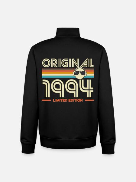 Original 1994 Retro Limited Edition - Unisex Organic Zip Sweatshirt by Stanley/Stella - black
