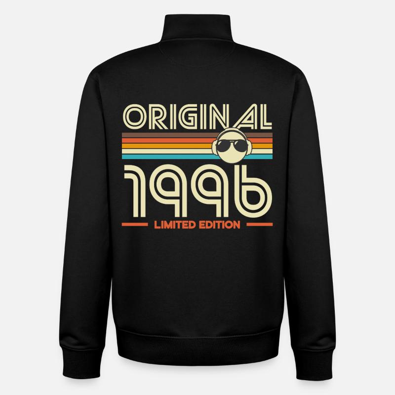 Original 1996 Retro Limited - Unisex Organic Zip Sweatshirt by Stanley/Stella - black