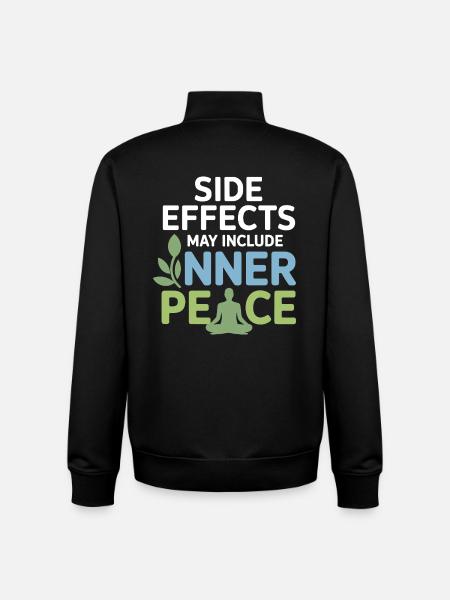 Naturopath Side Effects Inner Peace Professional - Unisex Organic Zip Sweatshirt by Stanley/Stella - black