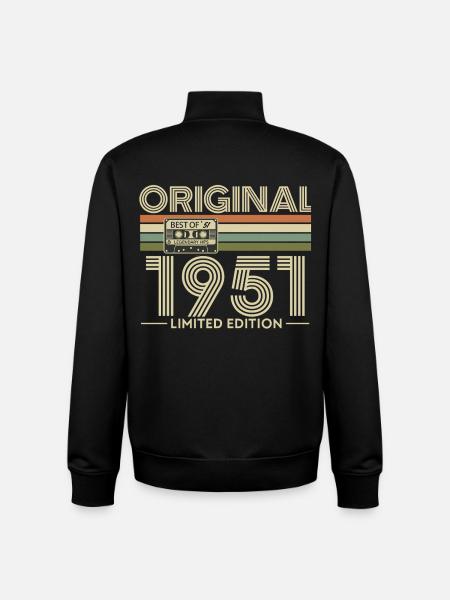 Original 1951 Limited Edition - Unisex Organic Zip Sweatshirt by Stanley/Stella - black