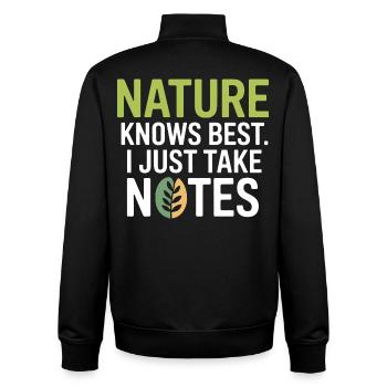 Zertifizierter Observateur für klinische biologische Systeme - Unisex Organic Zip Sweatshirt von Stanley/Stella - Schwarz - Hinten - AI Model Male 185 light (185cm)
