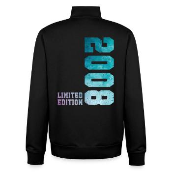 2008 Limited Edition 18 Years Anniversary - Unisex Organic Zip Sweatshirt by Stanley/Stella - black - Back - AI Model Male 185 light (185cm)