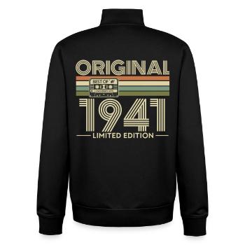 Originale limitierte Ausgabe von 1941 - Unisex Organic Zip Sweatshirt von Stanley/Stella - Schwarz - Hinten - AI Model Male 185 light (185cm)