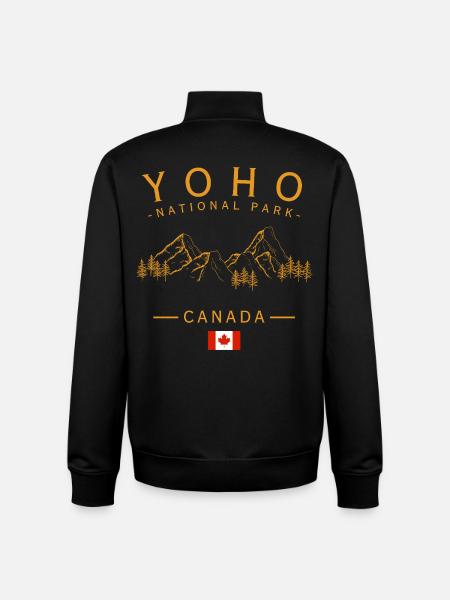 Yoho National Park Canada - Unisex Organic Zip Sweatshirt by Stanley/Stella - black