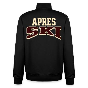 Après-ski - Unisex Organic Zip Sweatshirt by Stanley/Stella - black - Back - AI Model Male 185 light (185cm)
