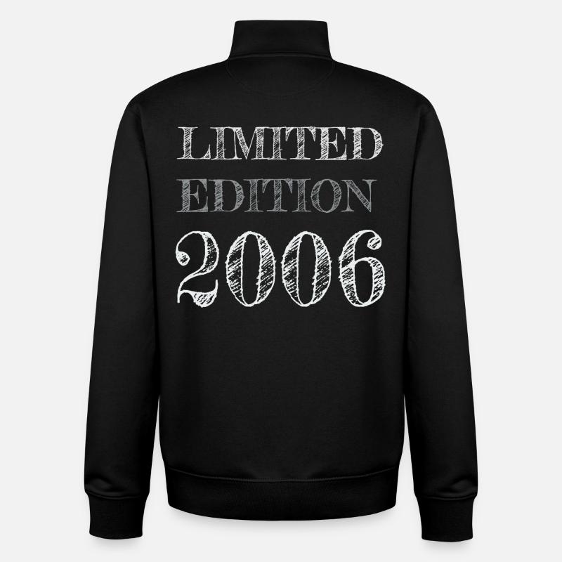 Millésime 2006 - Sweat zippé unisexe en coton bio Stanley/Stella - noir