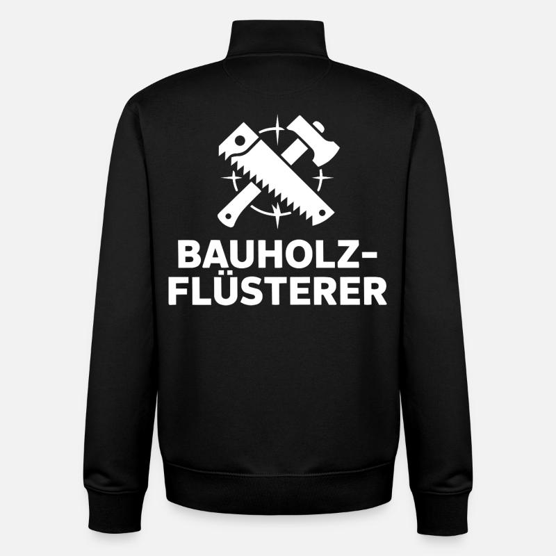 Zimmermann Zimmerer - Unisex Organic Zip Sweatshirt von Stanley/Stella - Schwarz