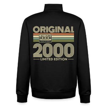 Original 2000 Limited Edition - Unisex Organic Zip Sweatshirt by Stanley/Stella - black - Back - AI Model Male 185 light (185cm)