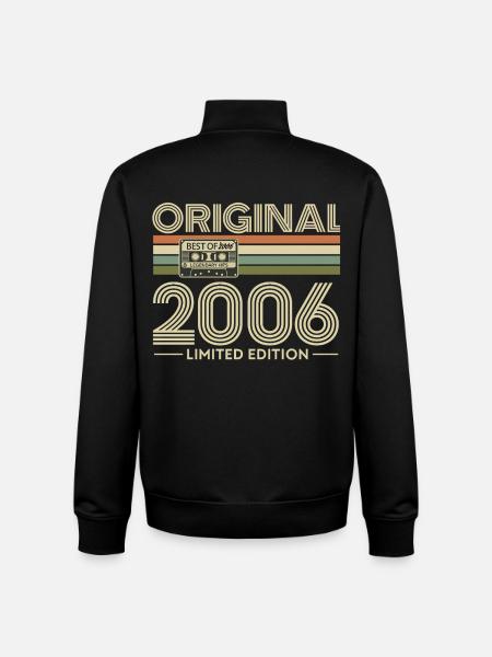 Original 2006 Édition Limitée - Sweat zippé unisexe en coton bio Stanley/Stella - noir