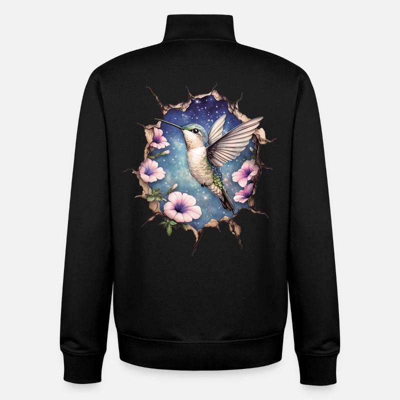 Kolibri - Unisex Organic Zip Sweatshirt von Stanley/Stella - Schwarz