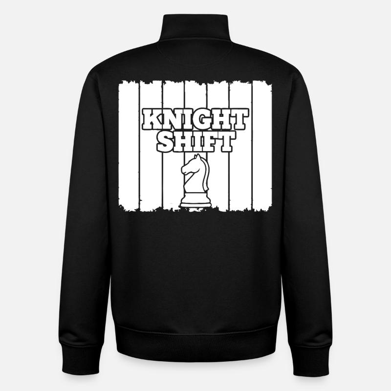 Schach Knight shift - Unisex Organic Zip Sweatshirt von Stanley/Stella - Schwarz