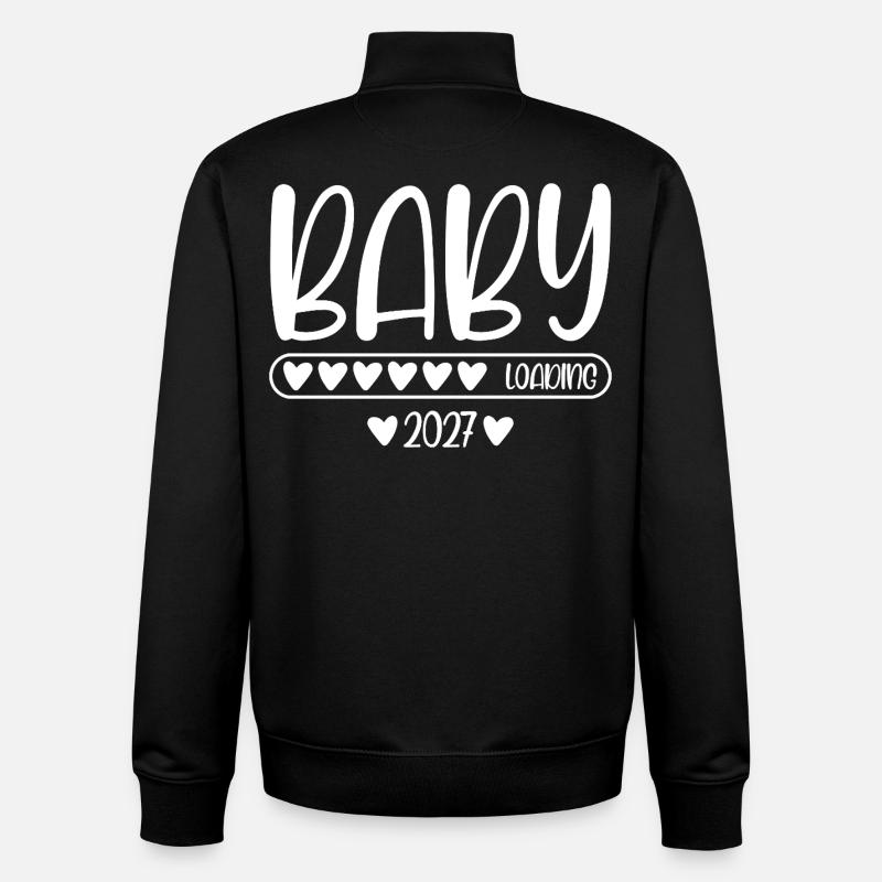 Chargement du bébé 2027 - Sweat zippé unisexe en coton bio Stanley/Stella - noir
