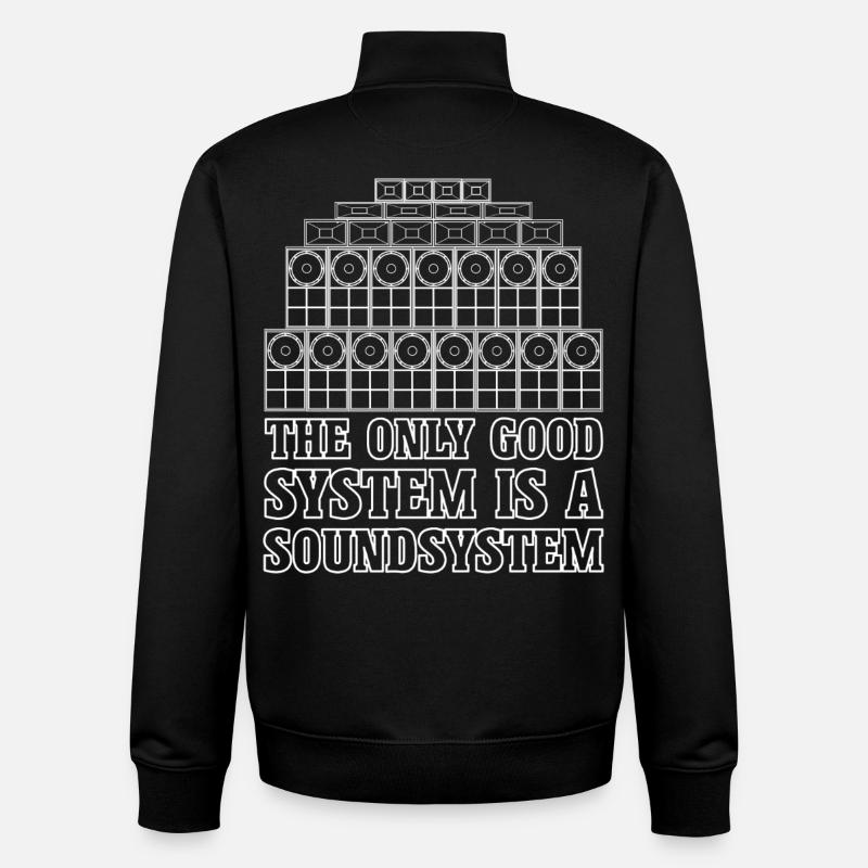Soundsystem Jungle Reggae Bass - Unisex Organic Zip Sweatshirt von Stanley/Stella - Schwarz