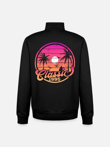 Millésime 1995 - Sweat zippé unisexe en coton bio Stanley/Stella - noir
