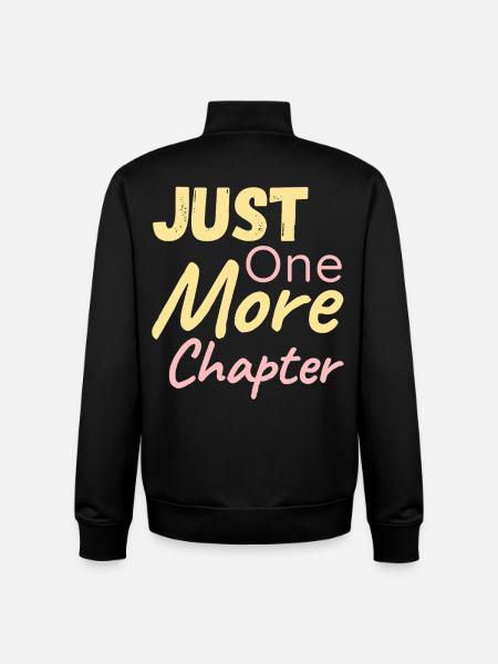 Just One More Chapter - Unisex Organic Zip Sweatshirt von Stanley/Stella - Schwarz