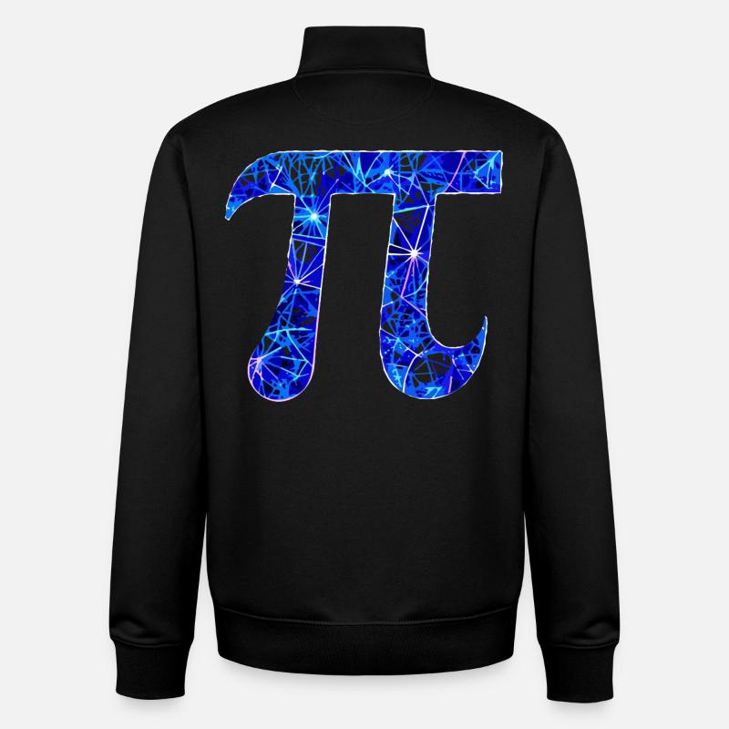 Number Pi - 3.14 - Unisex Organic Zip Sweatshirt by Stanley/Stella - black