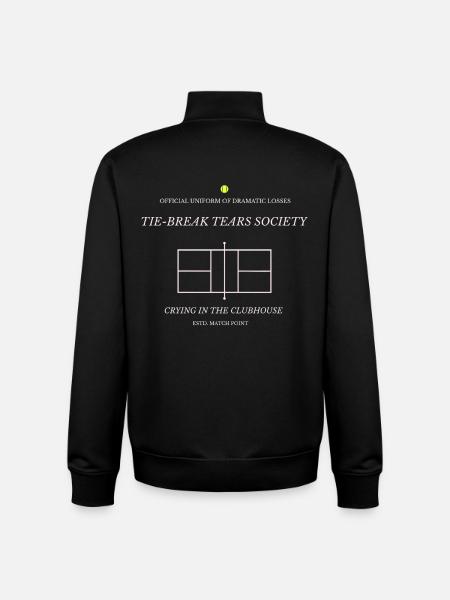 Tie-Break Tears Society Tee - Unisex Organic Zip Sweatshirt von Stanley/Stella - Schwarz