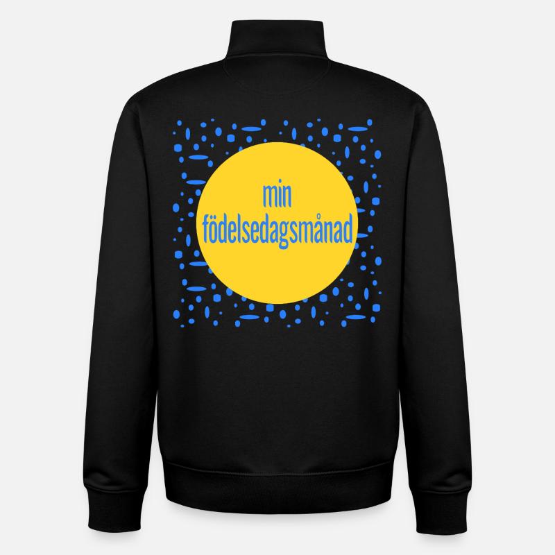 Mon mois d’anniversaire - Sweat zippé unisexe en coton bio Stanley/Stella - noir