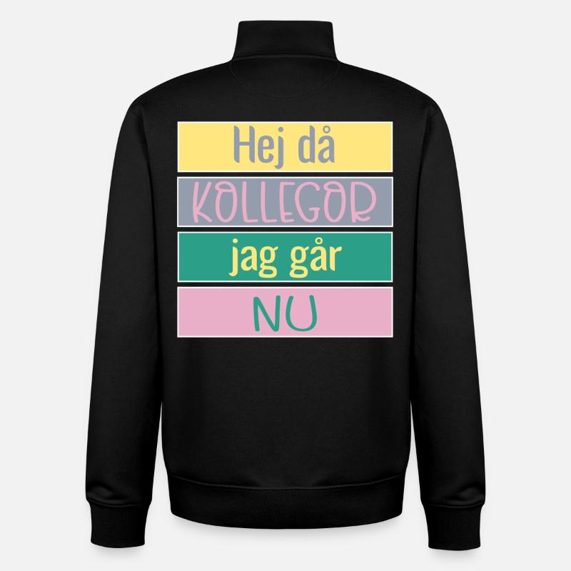 Goodbye colleagues - Goodbye - Unisex Organic Zip Sweatshirt by Stanley/Stella - black