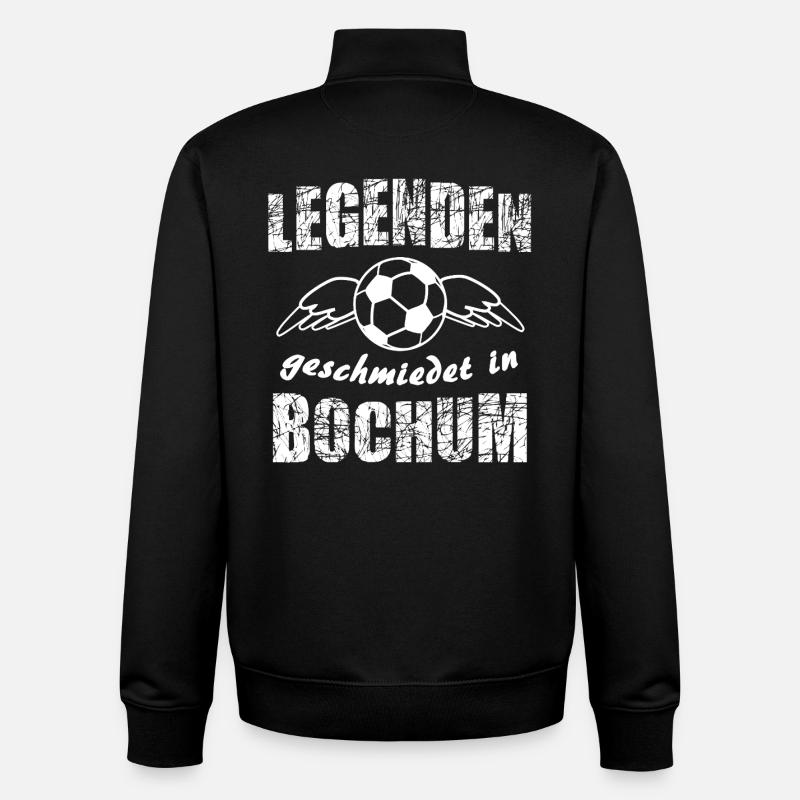 Legends forged in Bochum - Unisex Organic Zip Sweatshirt by Stanley/Stella - black