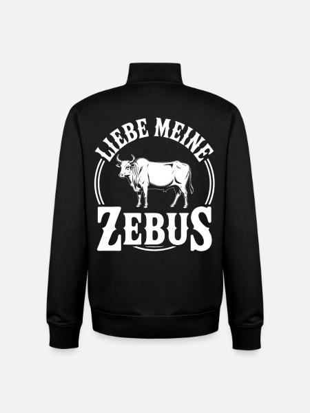 Zebu Logo - Unisex Organic Zip Sweatshirt by Stanley/Stella - black
