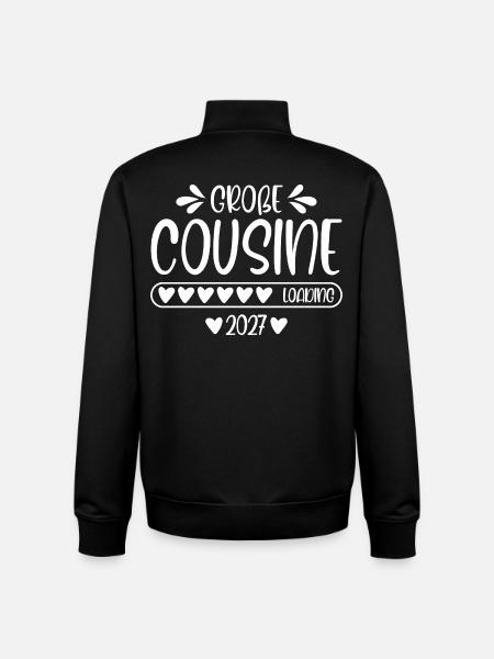 Big Cousin 2027 loading - Unisex Organic Zip Sweatshirt by Stanley/Stella - black