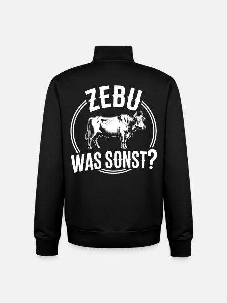 Zebu What Else Cow Humor - Unisex Organic Zip Sweatshirt by Stanley/Stella - black