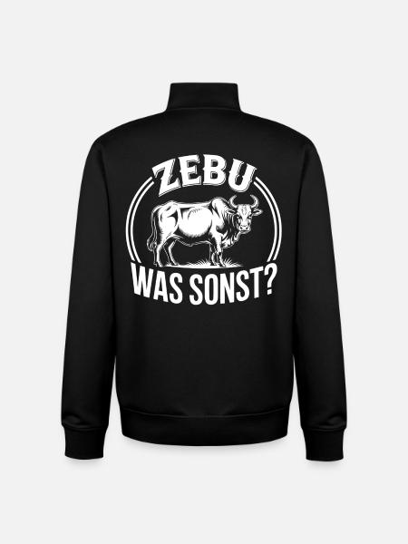 Zebu What else? Graphics - Unisex Organic Zip Sweatshirt by Stanley/Stella - black