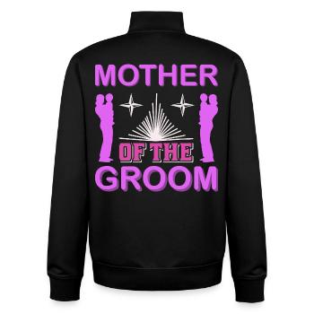 T-shirt cadeau de la mère du marié pour la maman du mariage - Sweat zippé unisexe en coton bio Stanley/Stella - noir - Dos - AI Model Male 185 light (185cm)