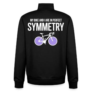 Artistic Cycling Perfect Symmetry Professional  - Unisex Organic Zip Sweatshirt by Stanley/Stella - black - Back - AI Model Male 185 light (185cm)