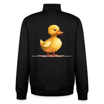 Pixel Duck - Sweat zippé unisexe en coton bio Stanley/Stella - noir - Dos - AI Model Male 185 light (185cm)