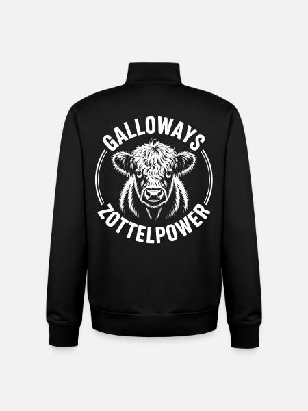 Galloway Beef Head - Unisex Organic Zip Sweatshirt by Stanley/Stella - black