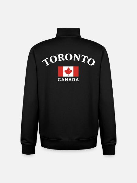 Toronto, Canada - Unisex Organic Zip Sweatshirt by Stanley/Stella - black