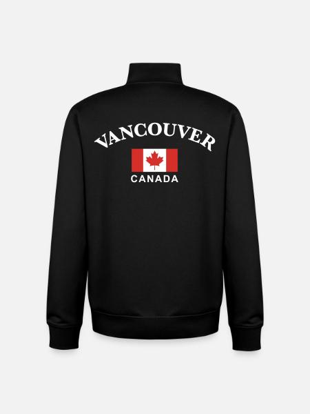 Vancouver, Canada - Unisex Organic Zip Sweatshirt by Stanley/Stella - black