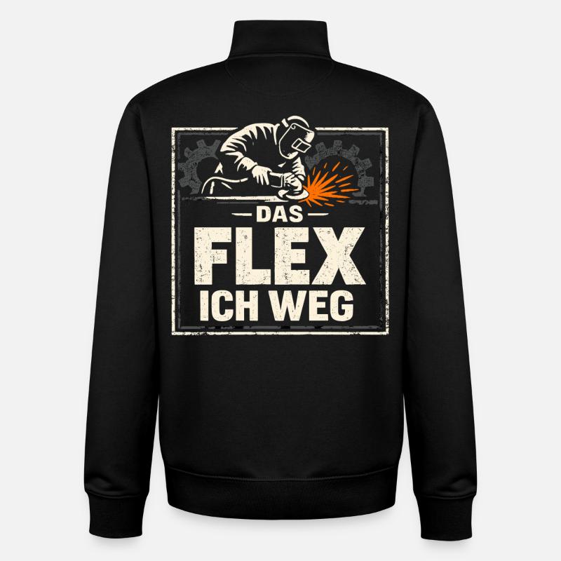 Welder The Flex I Away Cadeau - Sweat zippé unisexe en coton bio Stanley/Stella - noir