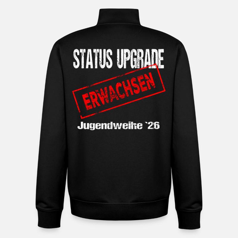 Jugendweihe - Jugendweihe 2026 - Unisex Organic Zip Sweatshirt by Stanley/Stella - black