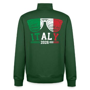 Italien 2026 Rom Kolosseum Sonnenbrille - Unisex Organic Zip Sweatshirt von Stanley/Stella - Flaschengrün - Hinten - AI Model Male 185 dark (185cm)